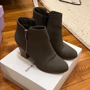 Style & Co. Dark Gray Ankle Booties